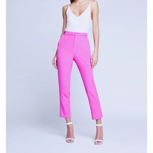 L'Agence - Ludivine Ankle Crop Trouser - Size 10 - Navy